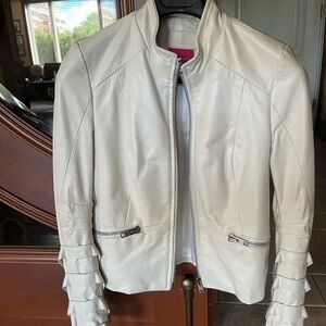 White leather Mackage jacket
